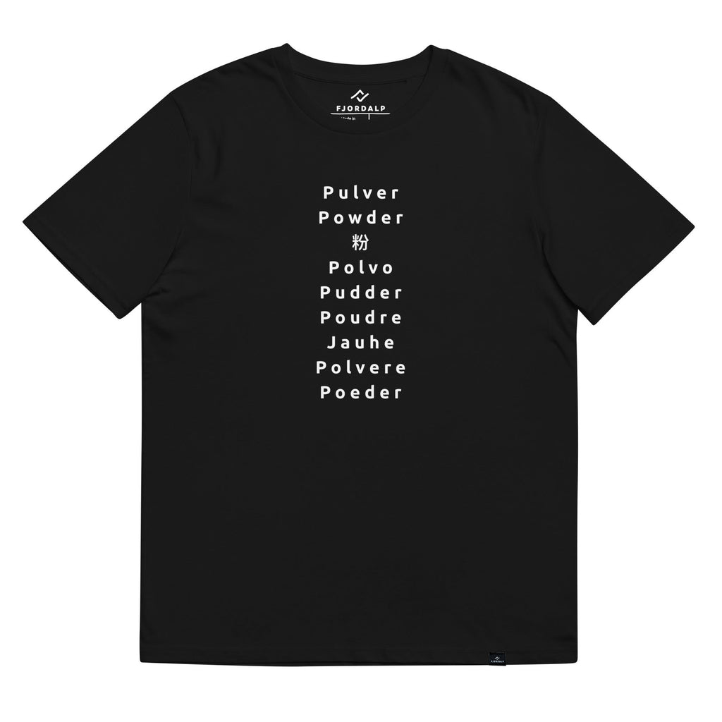 The Universal Language of Powder T-Shirt Black | Fjordalp